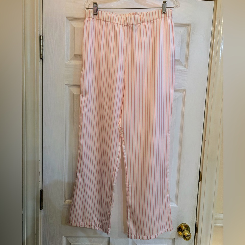 Southland Pink & White Stripes Satan Pajama Bottoms
